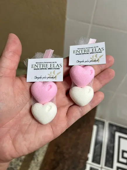 Lembrancinha Noivado, Casamento, Sabonete de Coração