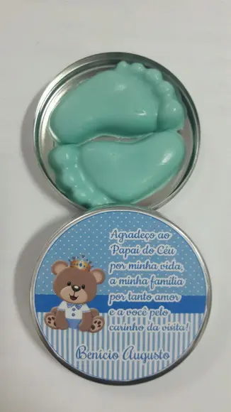 Latinha Com Pezinhos, Lembrancinha De Maternidade