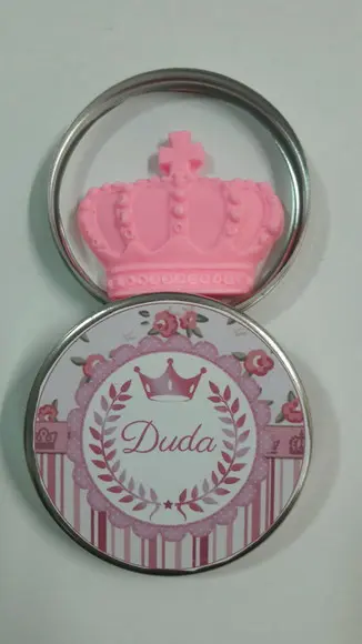 Latinha Com Coroa, Tema Princesa, Príncipe, Lembrancinha