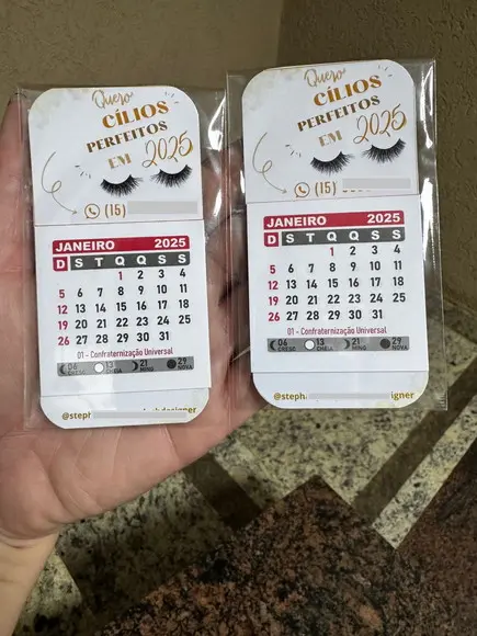 Calendário Imã Geladeira Personalizado Lembrancinha