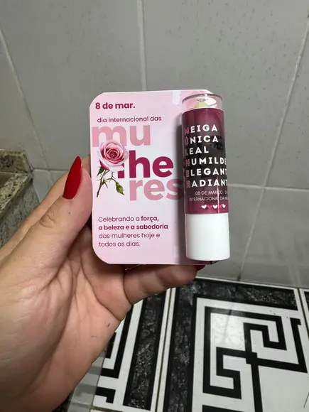 Manteiga de Cacau com Card, Dia da Mulher, Brinde