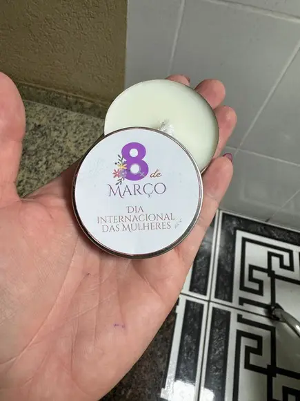 Latinha com Vela para Dia da Mulher, Lembrancinha Vela