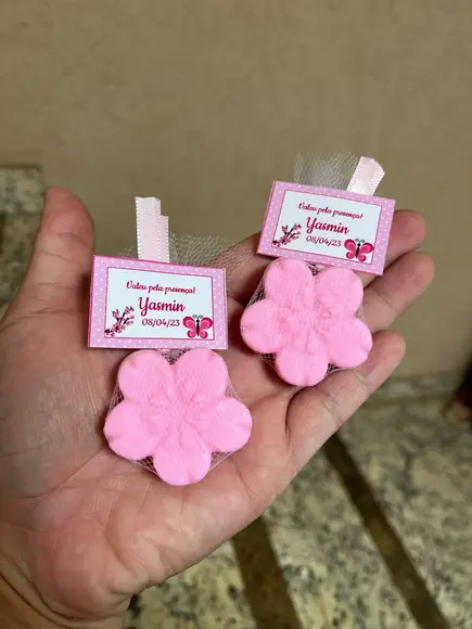 Sabonete de Flor Lembrancinha Sakura Maternidade