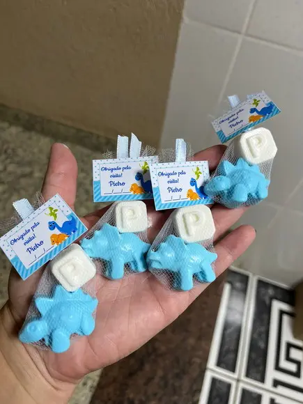 Sabonete de Dinossauro, Inicial, Lembrancinha Nascimento