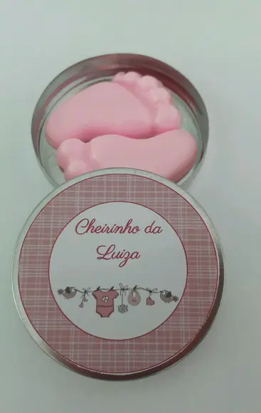 Latinha Com Pezinhos, Lembrancinha Chá De Fraldas