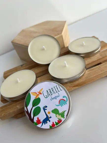 Latinha com Vela Aromática Aniversário, Lembrancinha