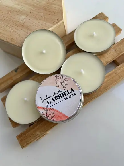 Latinha com Vela Aromática Aniversário, Lembrancinha