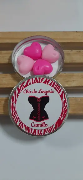 Latinha Com Coração, Lembrancinha Chá Lingerie