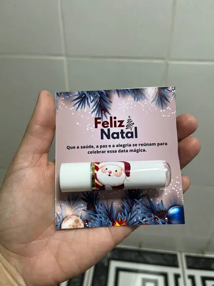 Manteiga de Cacau com Cartão, Natal, Brinde Final de Ano