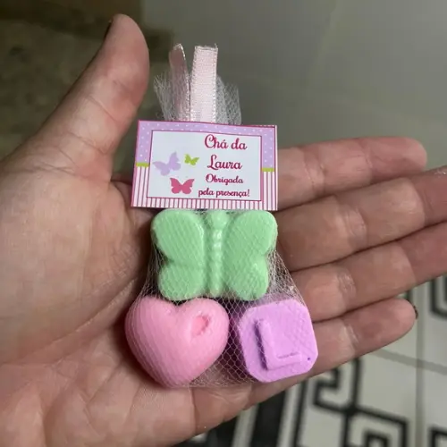 Sabonete de Borboleta com Letra, Lembrancinha Nascimento