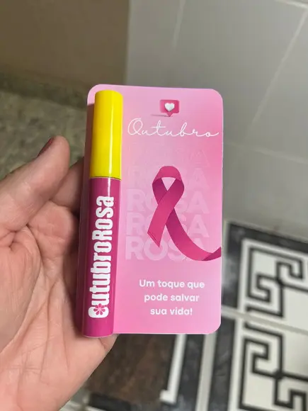 Lip Gloss Labial Transparente Brinde Outubro Rosa