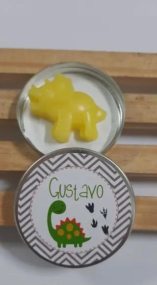 Latinha Com Dinossauro, Sabonete De Dinossauro, Aniversário