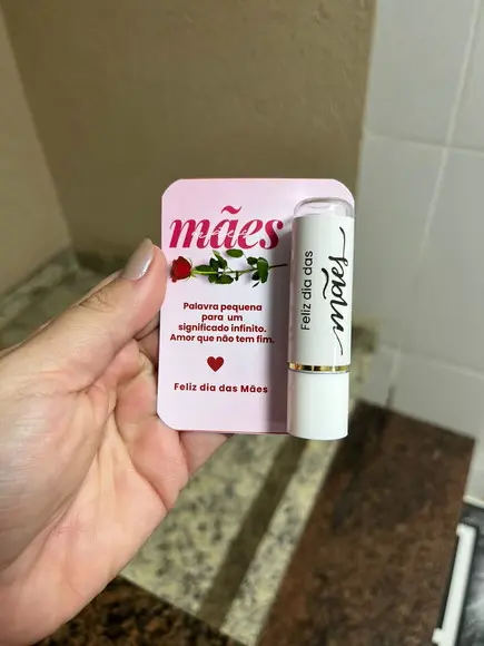 Lembrancinha Dia das Mães, Manteiga de Cacau com Card