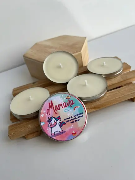 Latinha com Vela Aromática Aniversário, Lembrancinha