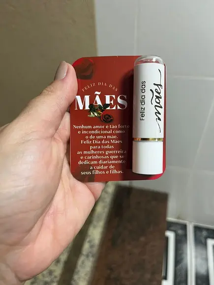 Lembrancinha Dia das Mães, Manteiga de Cacau com Card