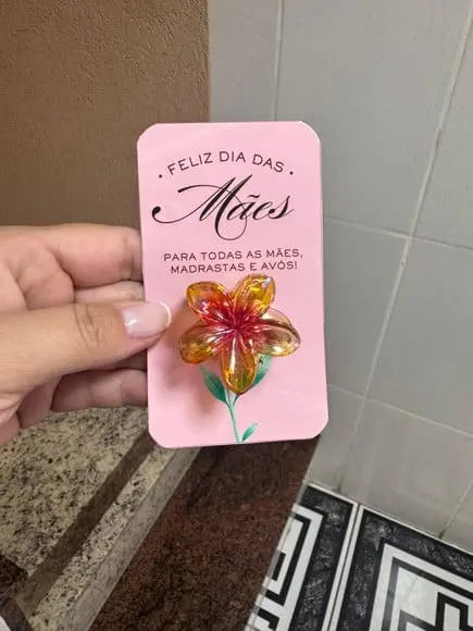 Presilha de Cabelo Flor Dia das Mães Lembrancinha Delicada