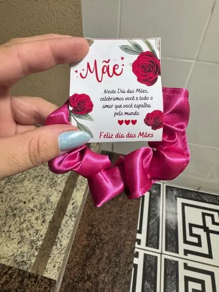 Xuxinha de Cetim Brinde Dia das Mães