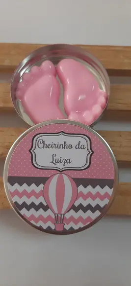 Latinha Com Pezinho De Sabonete, Sabonete Pezinho