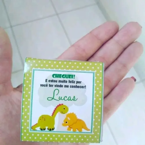 Lembrancinha Nascimento, Sabonete De Dinossauro E Inicial