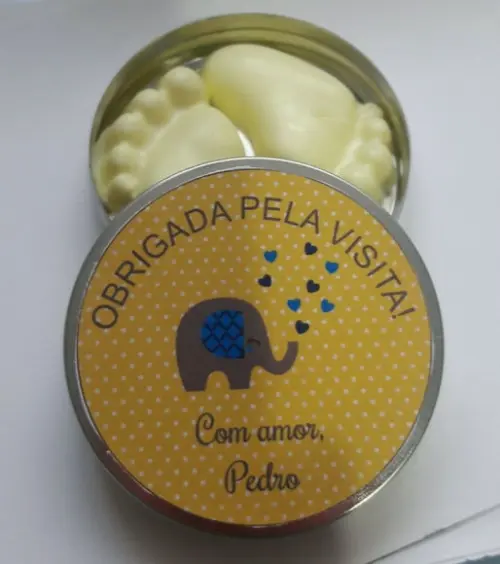 Latinha Com Pezinhos, Lembrancinha Nascimento