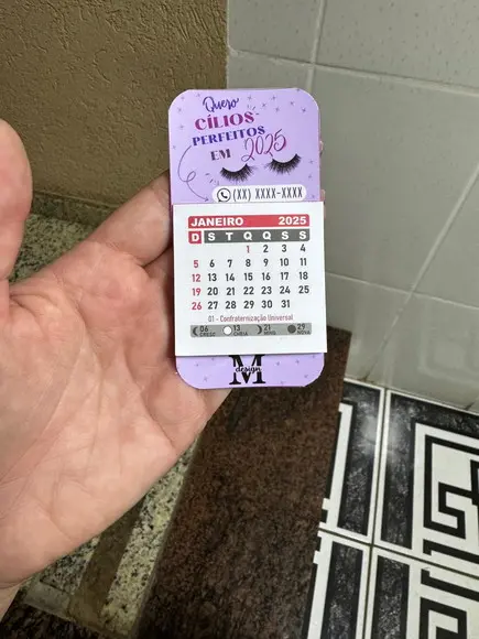 Mini Calendário para Lembrancinha com Imã