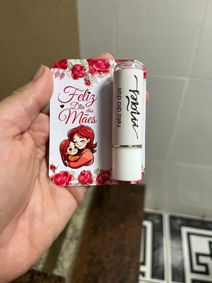 Lembrancinha Dia das Mães, Manteiga de Cacau com Card