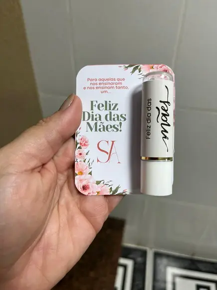 Lembrancinha Dia das Mães, Manteiga de Cacau com Card