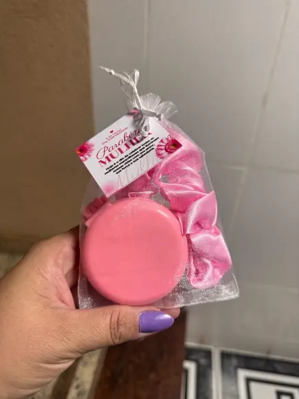Brinde Dia da Mães Kit Escova Espelho e Scrunchie