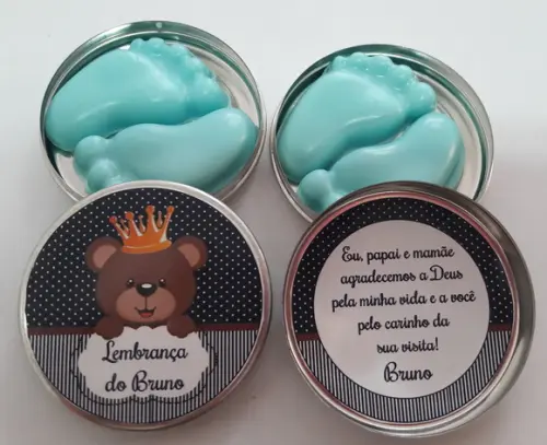 Latinha Com Pezinhos, Lembrancinha Nascimento