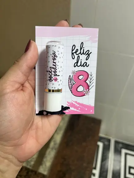 100 Manteiga de Cacau com Card, Dia da Mulher, Brinde