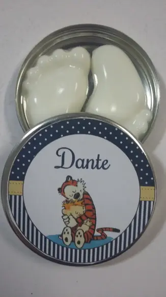 Latinha Com Pezinho, Lembrancinha Chá De Fraldas