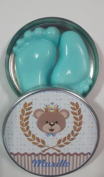 Latinha Com Pezinhos, Nascimento, Chá De Bebê, Maternidade