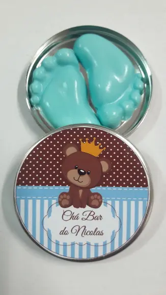 Latinha Com Pezinhos, Lembrancinha De Maternidade