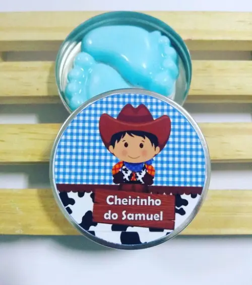 Latinha Com Pezinhos, Lembrancinha Nascimento