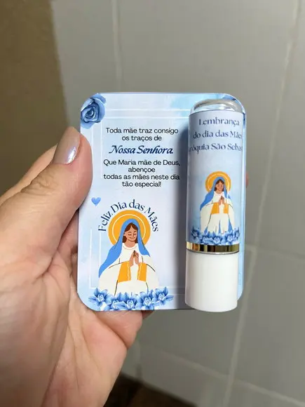 Lembrancinha Dia das Mães, Manteiga de Cacau com Card