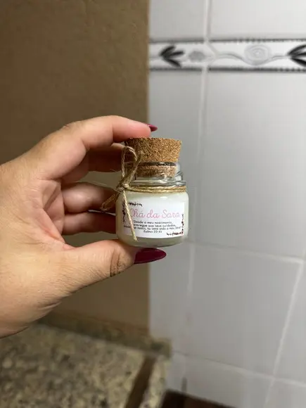 Lembrancinha Vela Perfumada Tampa de Rolha, Vidrinho