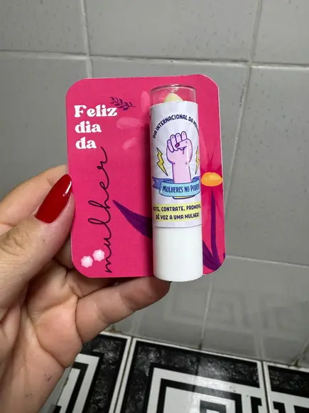Manteiga de Cacau com Card, Dia da Mulher, Brinde