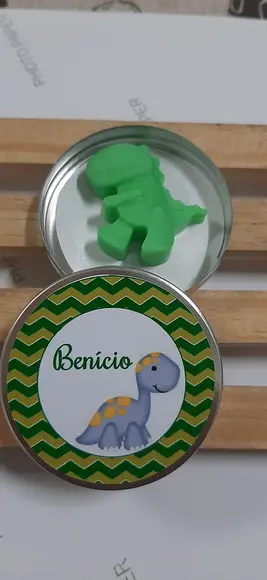 Latinha Com Dinossauro, Sabonete De Dinossauro, Aniversário