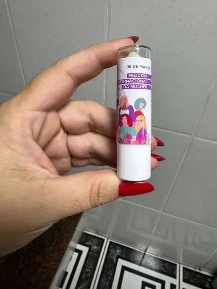 60 Manteiga de Cacau Personalizada, Dia das Mulheres