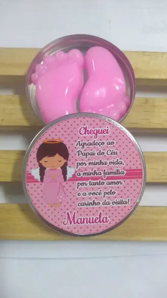 Latinha Com Pezinhos, Lembrancinha, Pé, Nascimento