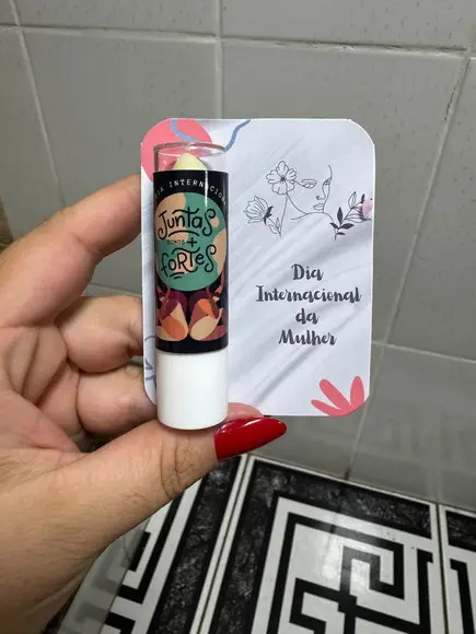 Manteiga de Cacau com Card, Dia da Mulher, Lembrancinha