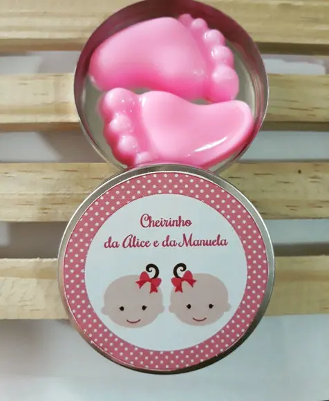 Latinha Com Pezinhos, Gêmeos, Chá Revelação