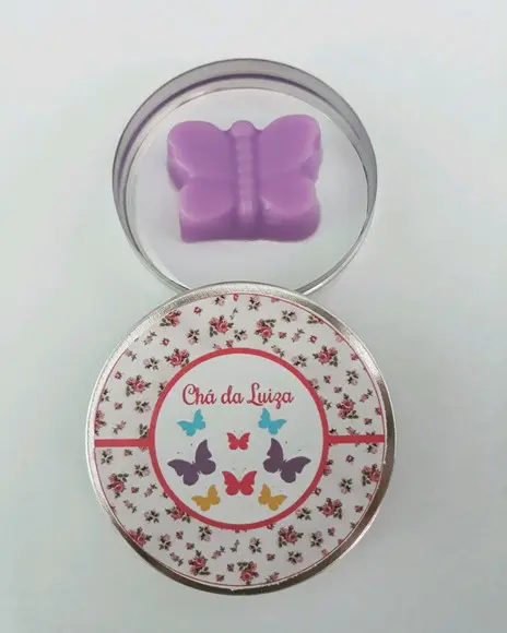 Latinha Com Sabonete, Borboleta, Lembrancinha
