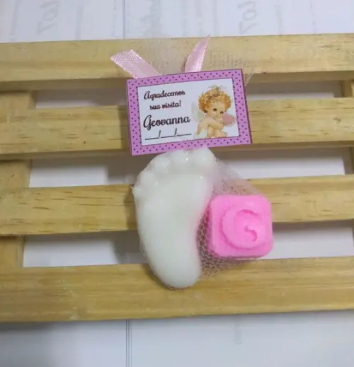 Sabonete De Pezinho Com Letra, Lembrancinha Nascimento, Chá