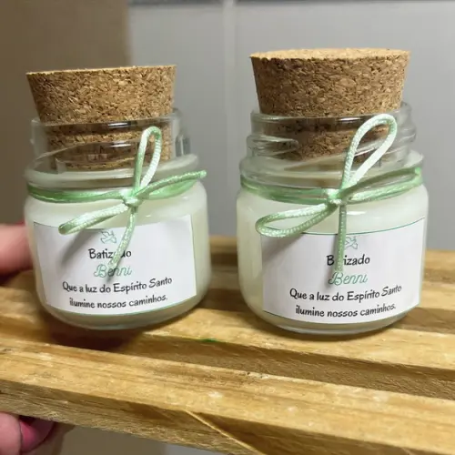 Lembrancinha Vela Perfumada, Batizado, Maternidade