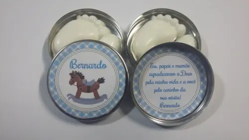 Latinha com Sabonete, Lembrancinha de Nascimento