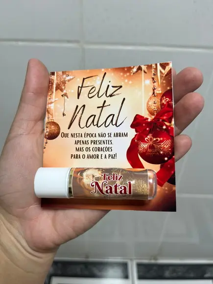 Manteiga de Cacau com Cartão, Natal, Brinde Final de Ano