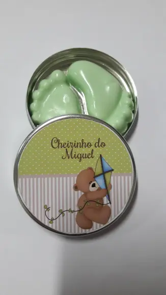 Latinha Com Pezinhos De Sabonete, Mini Pezinhos