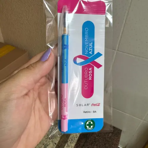 Caneta com Card Outubro Rosa