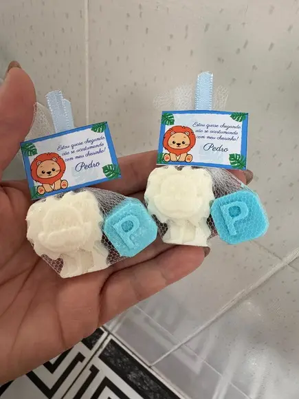 Sabonete Leão Safari Lembrancinha Chá de Bebê